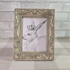 Masterpiece Gallery Ornate Floral Rose Ceramic/R Frame Shabby Chic (Heavy) 7"x9"